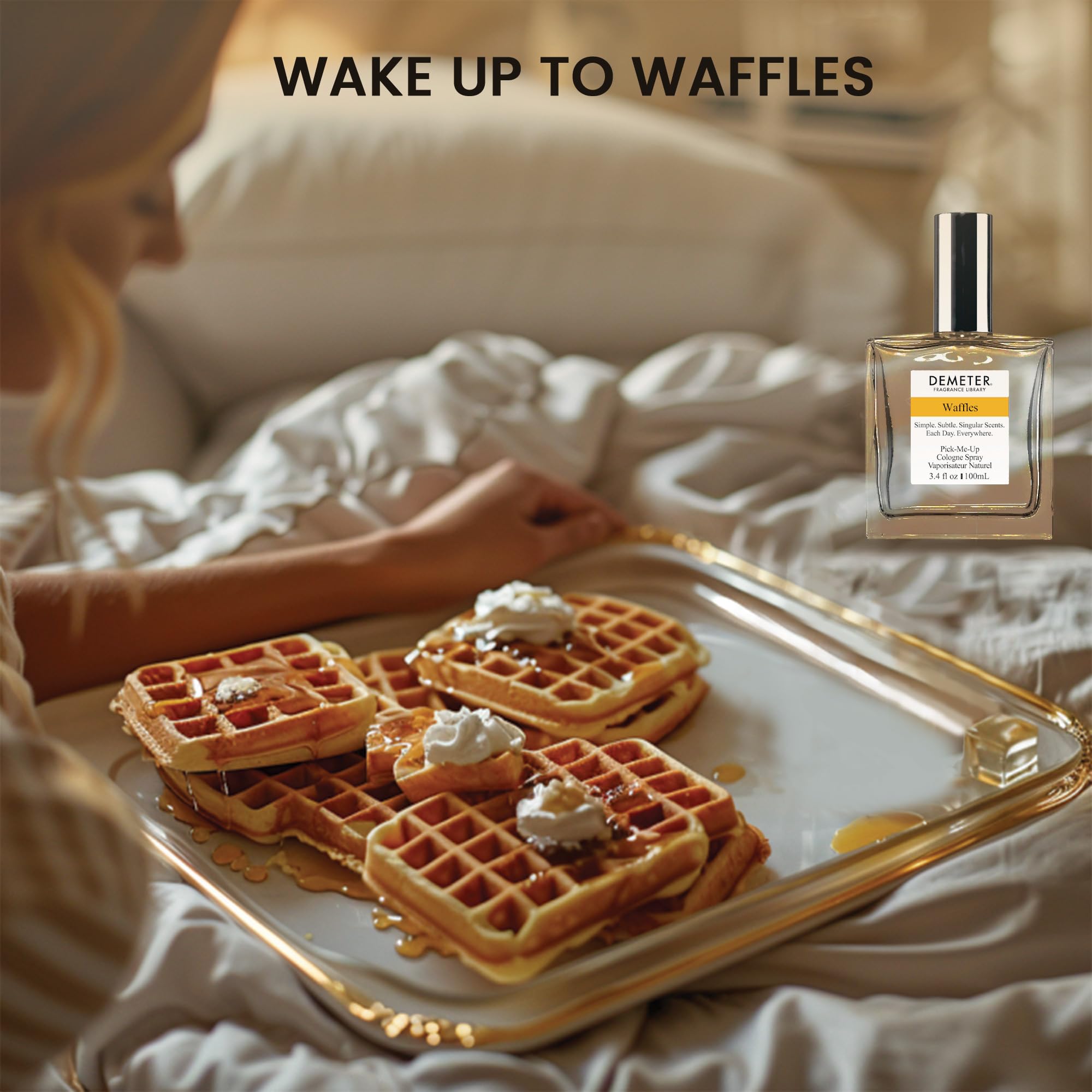 DEMETER Waffles 3.4 Oz Cologne Spray - Unisex Perfume for Women & Men | Fresh Gourmand Scent for Daily Wear, Date Night & Gift Giving