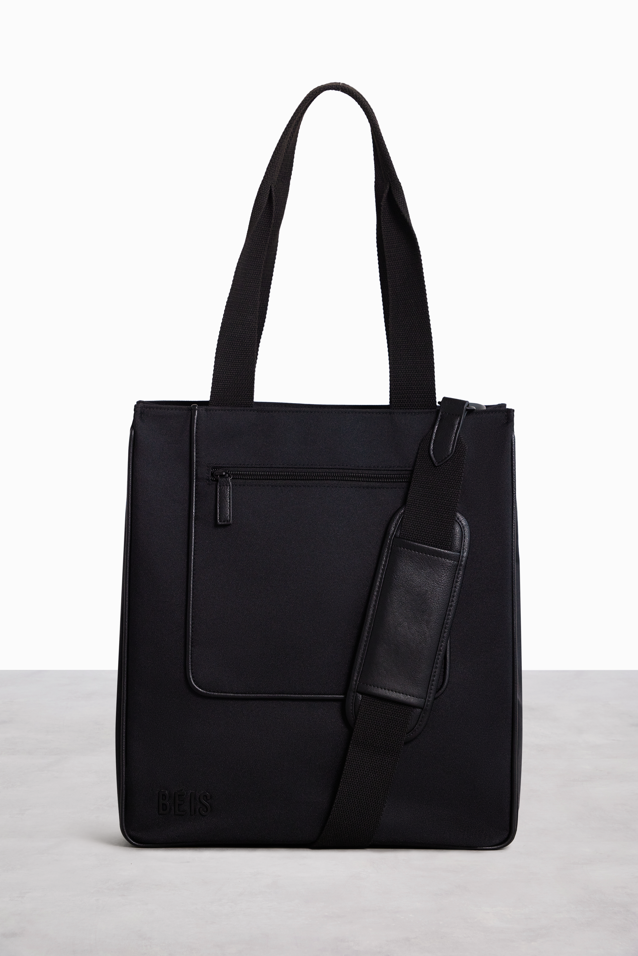 Premium Black North To South Tote Bag for Women - Stylish & Spacious Handbag for Work, Travel & Everyday Use