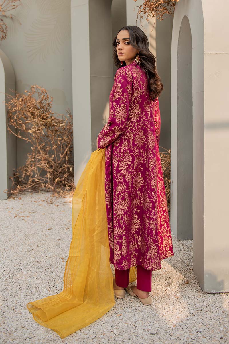 GUL AFSHAN B 3PC Set - Elegant Floral Printed Dress for Women | Perfect for Parties, Weddings & Special Occasions