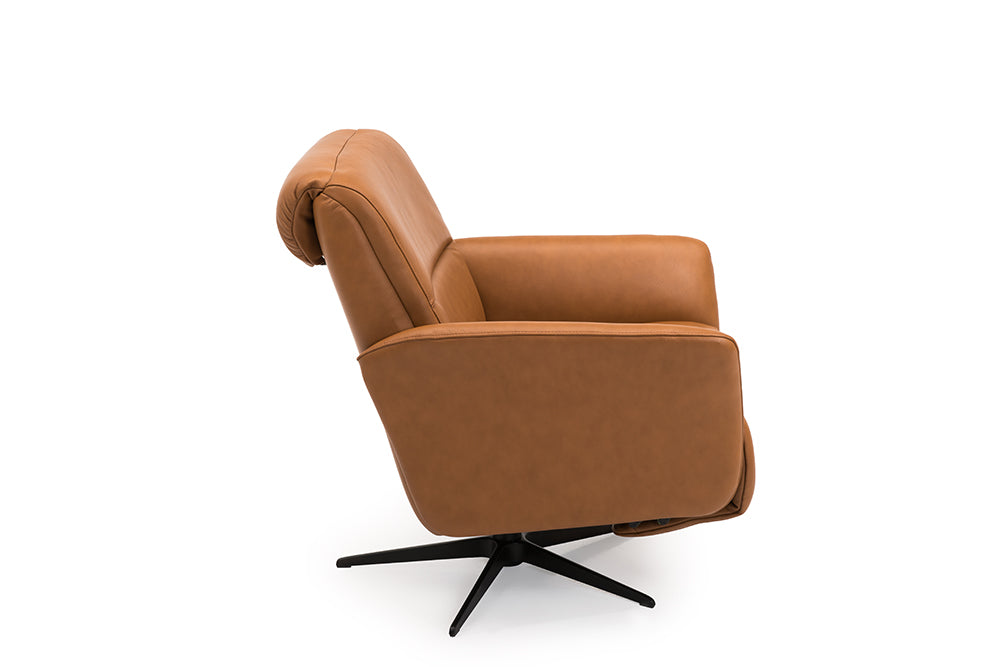 Hjort Knudsen 8011 Superior F3M Swivel Recliner Chair - Light Grey Modern Living Room Furniture for Relaxing & Lounging
