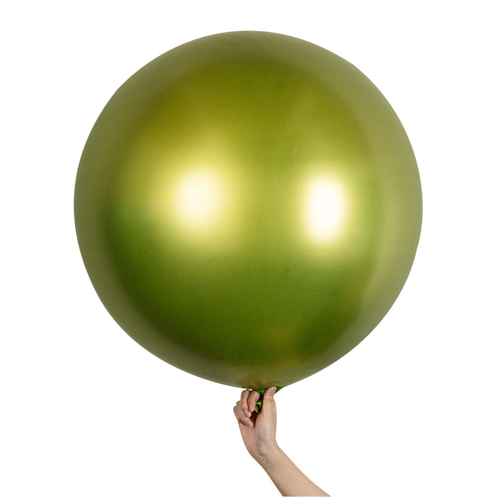Balloonify Metallic Eco-Friendly Green Latex Balloons - 36 Inch, 10 Count Box - Perfect for Birthday Parties, Baby Showers & Wedding Decorations