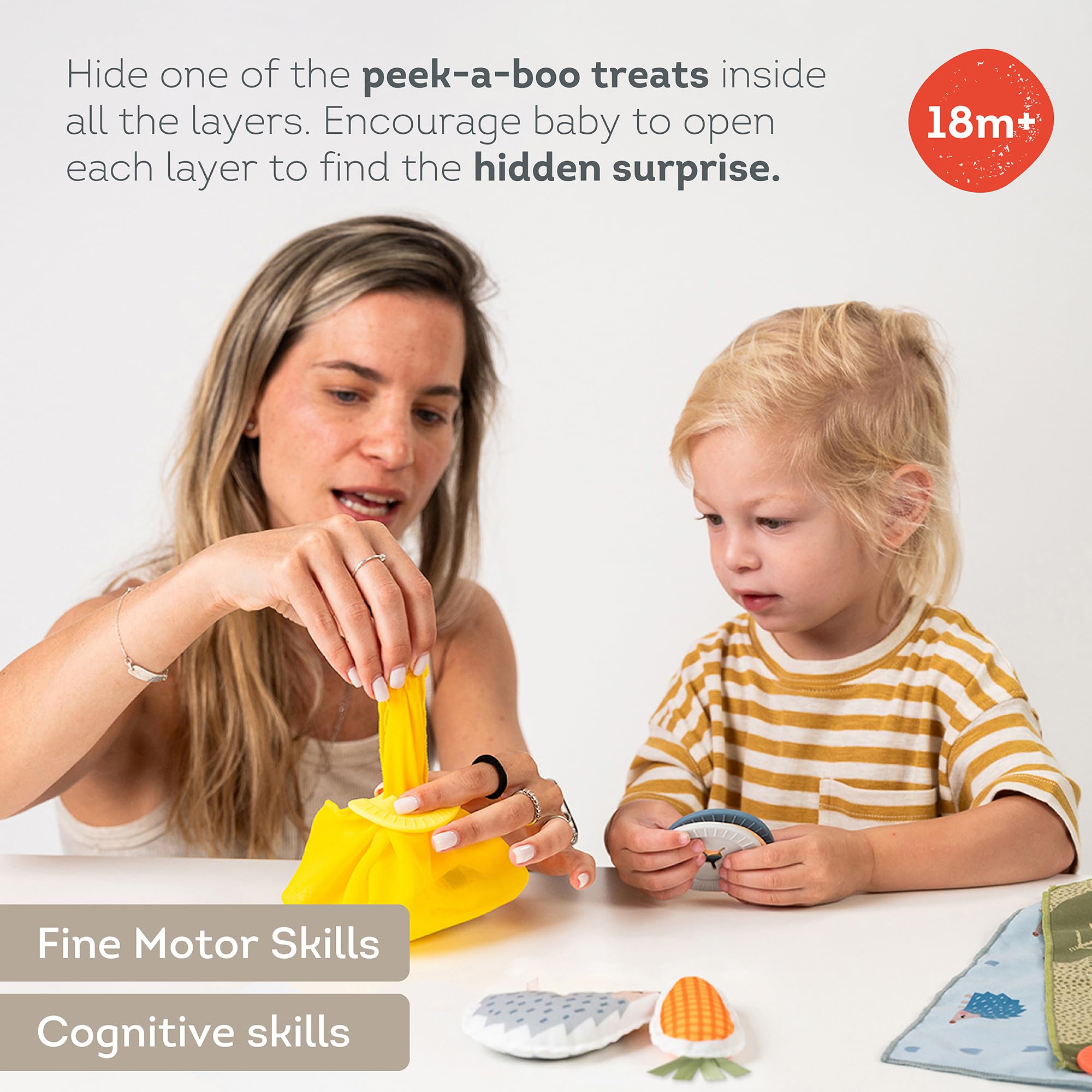 Taf Toys 13335 Peek-A-Boo Baby Activity Toy - Interactive Sensory Play for Infants & Toddlers - Perfect for Nursery, Playtime & Early Learning Development