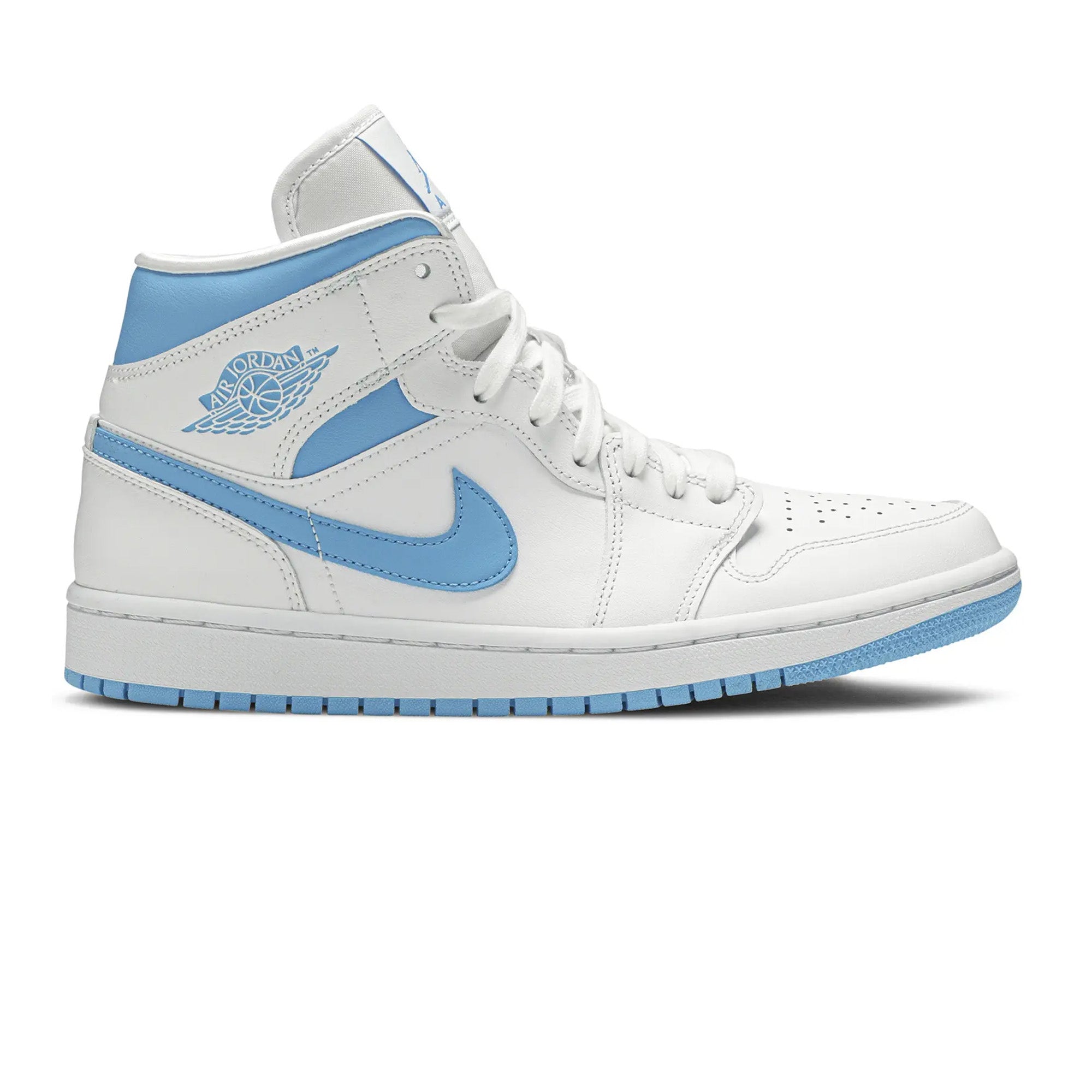 Air Jordan 1 Mid 'UNC' Women's Basketball Shoes (2020) - Stylish Sneakers for Casual Wear, Gym & Street Fashion