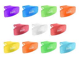 Eco-Friendly Toilet Bowl Air Freshener Clips 2.0 - Cotton Blossom Scent (6 Pack) | Long-Lasting Bathroom Freshener for Home & Office Use