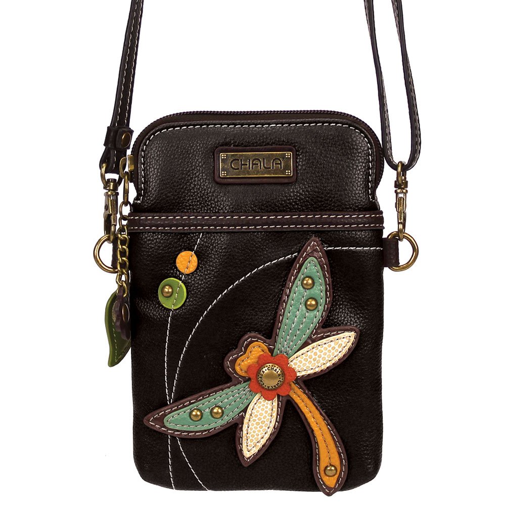 CHALA Women's Crossbody Phone Purse - PU Leather & Canvas Handbag with Adjustable Strap for iPhone, Samsung - Fashionable & Functional for Shopping, Travel, Daily Use