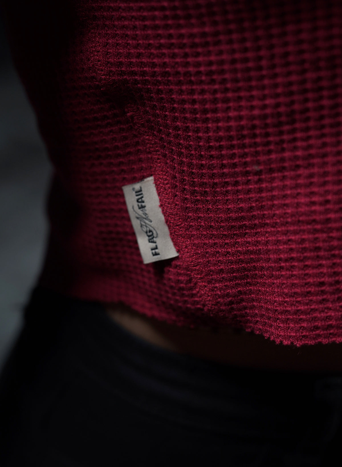 Women's Forever Waffle Knit Crop Sweater - Bloodstone | Cozy Casual Pullover for Fall & Winter | Perfect for Layering, Coffee Dates & Weekend Outfits