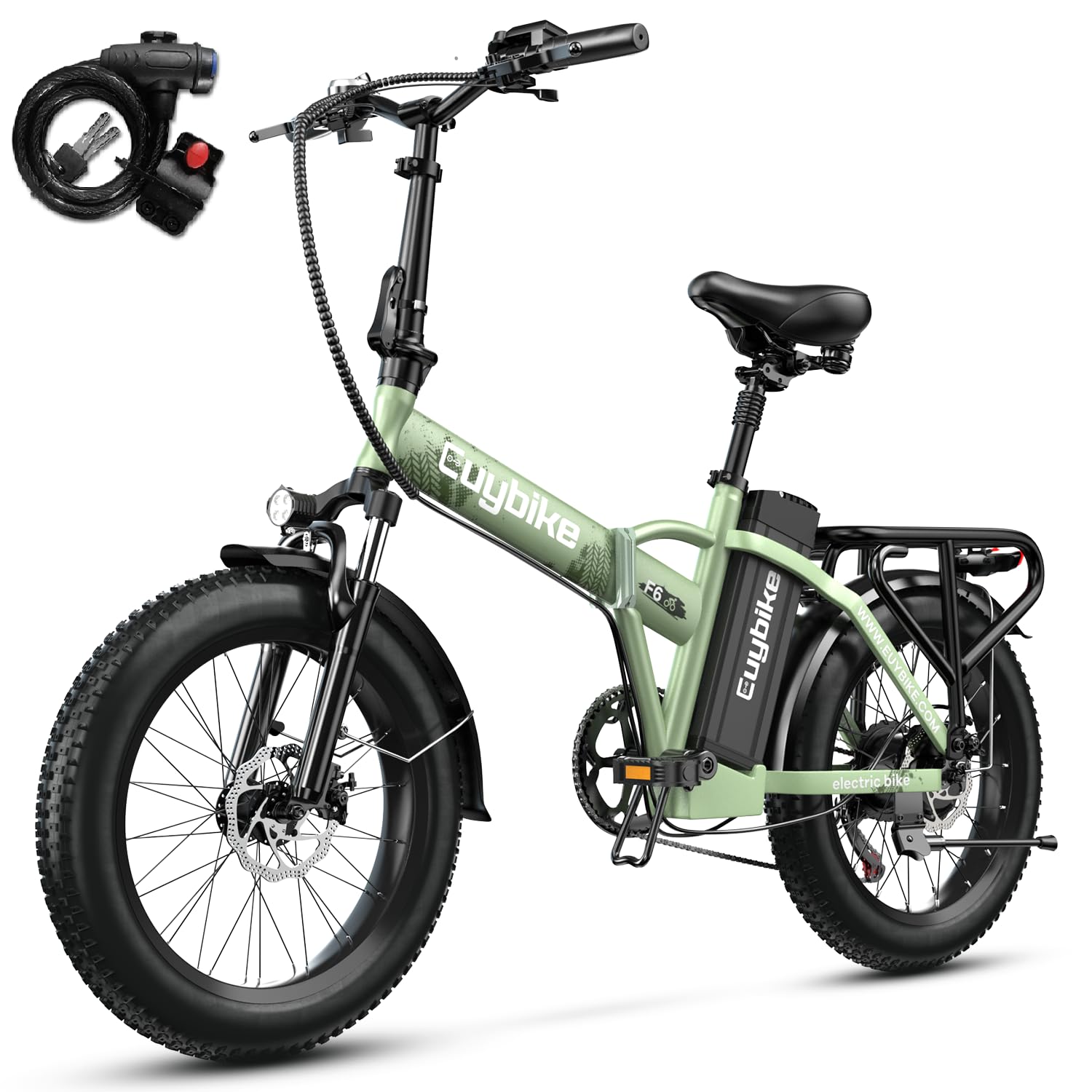 1000W Folding Electric Bike for Adults - 48V 20AH Removable Battery, 30+MPH Speed, 80 Miles Range, 20