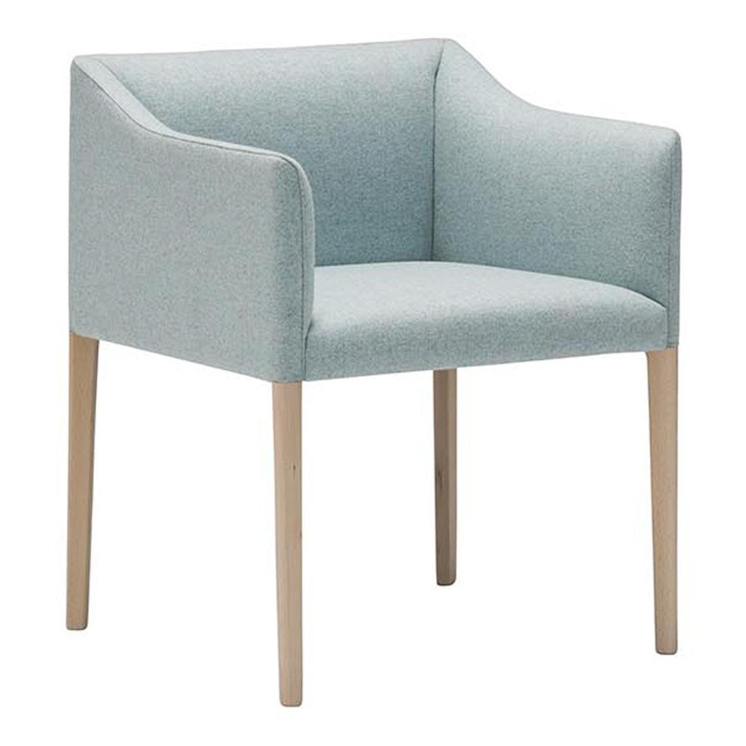 SO1267 Modern Accent Chair - Mid Century Style Lounge Chair with Wooden Legs for Living Room, Bedroom & Office - Comfortable Upholstered Armchair in Multiple Colors