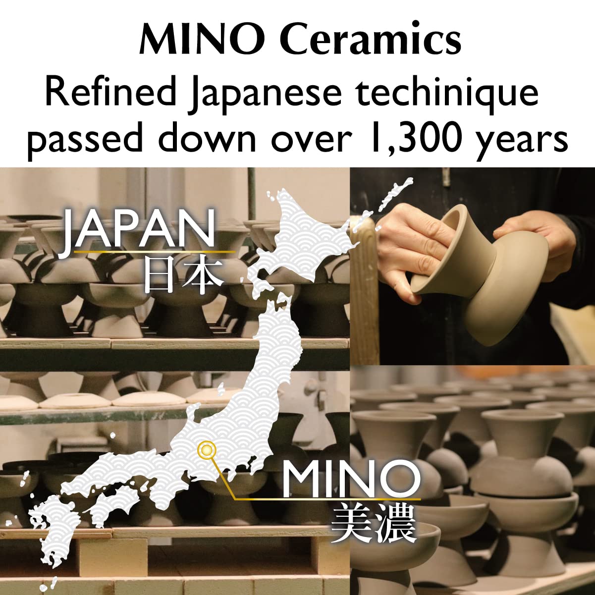 Premium Raised Cat Food Bowl - Elevated Ceramic Pet Dish for Cats & Small Dogs | MINO Japan | Perfect for Healthy Digestion & Comfortable Feeding