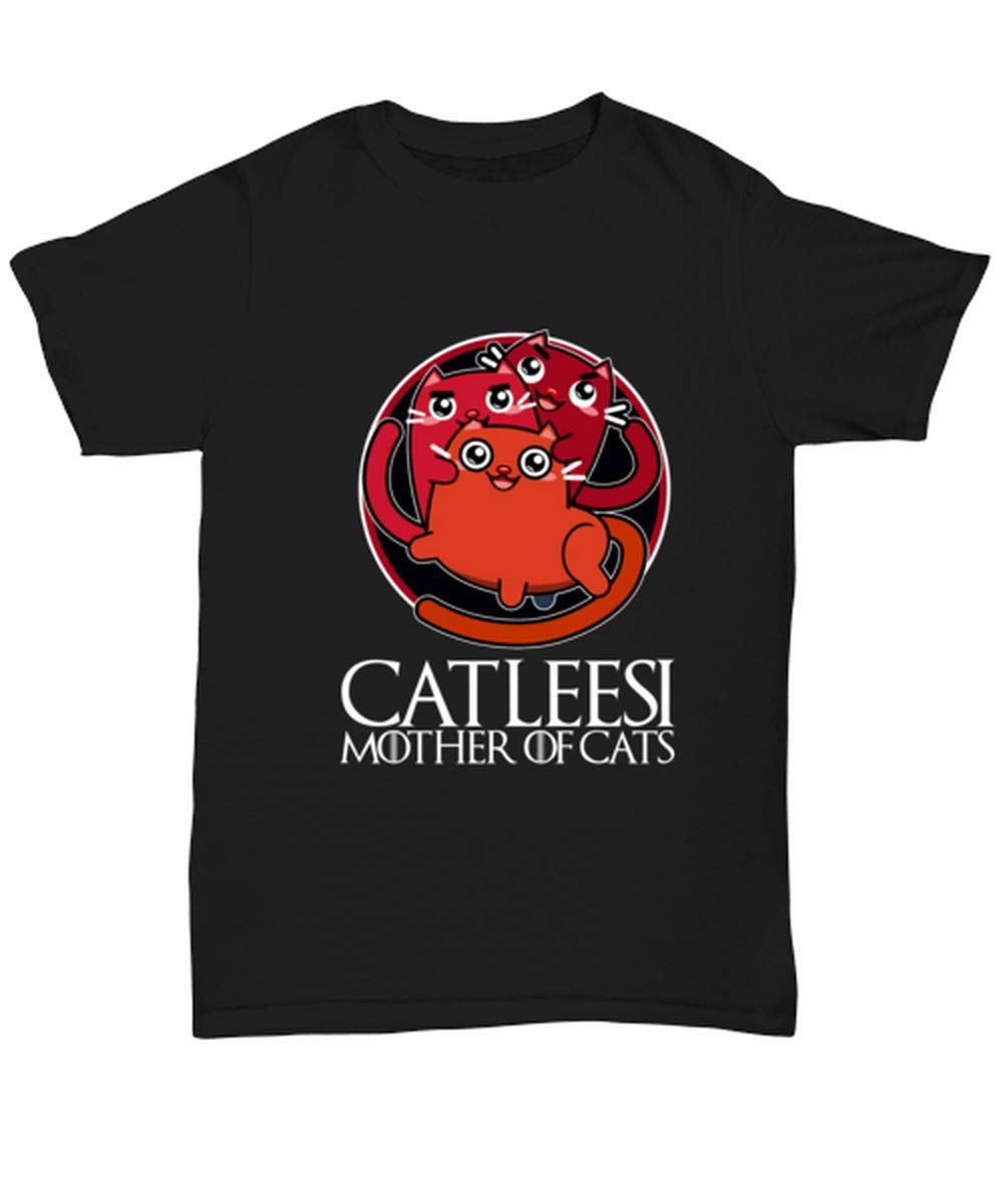 Catleesi Mother of Cats Shirt - Funny Cat Mom T-Shirt for Women - Crazy Cat Lady Gift Idea - Cute Cat Lover Apparel - Perfect for Cat Enthusiasts & Pet Owners - Great for Casual Wear, Cat Parties & Everyday Outfits