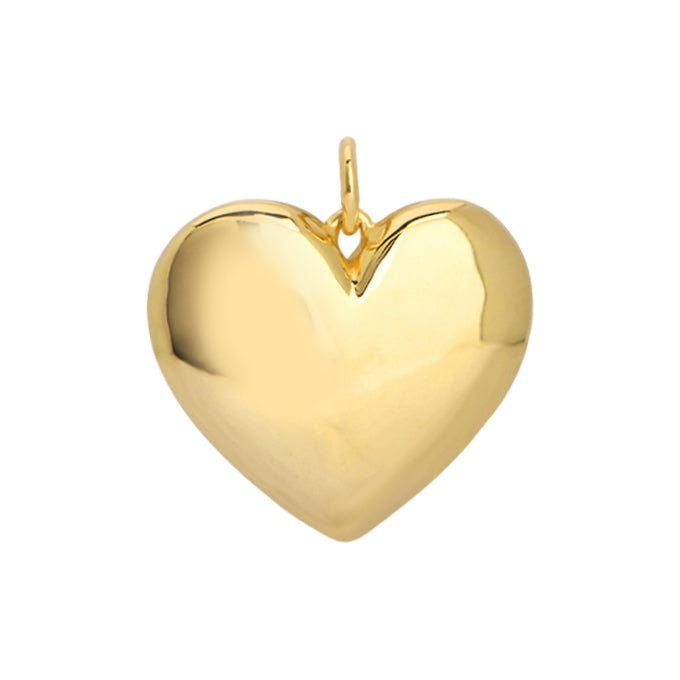 Goldbug Collection Puffy Heart Charm - Sterling Silver Pendant Necklace for Women, Valentine's Day Gift, Birthday Present, Romantic Jewelry for Her | Perfect for Anniversaries, Date Nights & Special Occasions