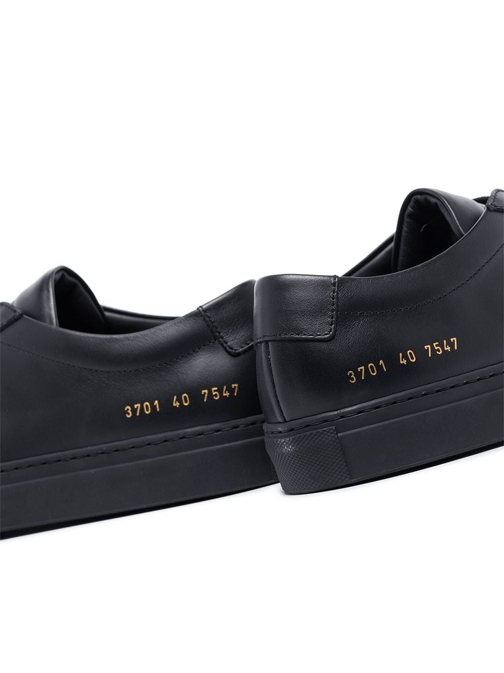 Common Projects Original Achilles Low Sneakers - Black Leather Men's Minimalist Shoes for Casual Wear & Street Style