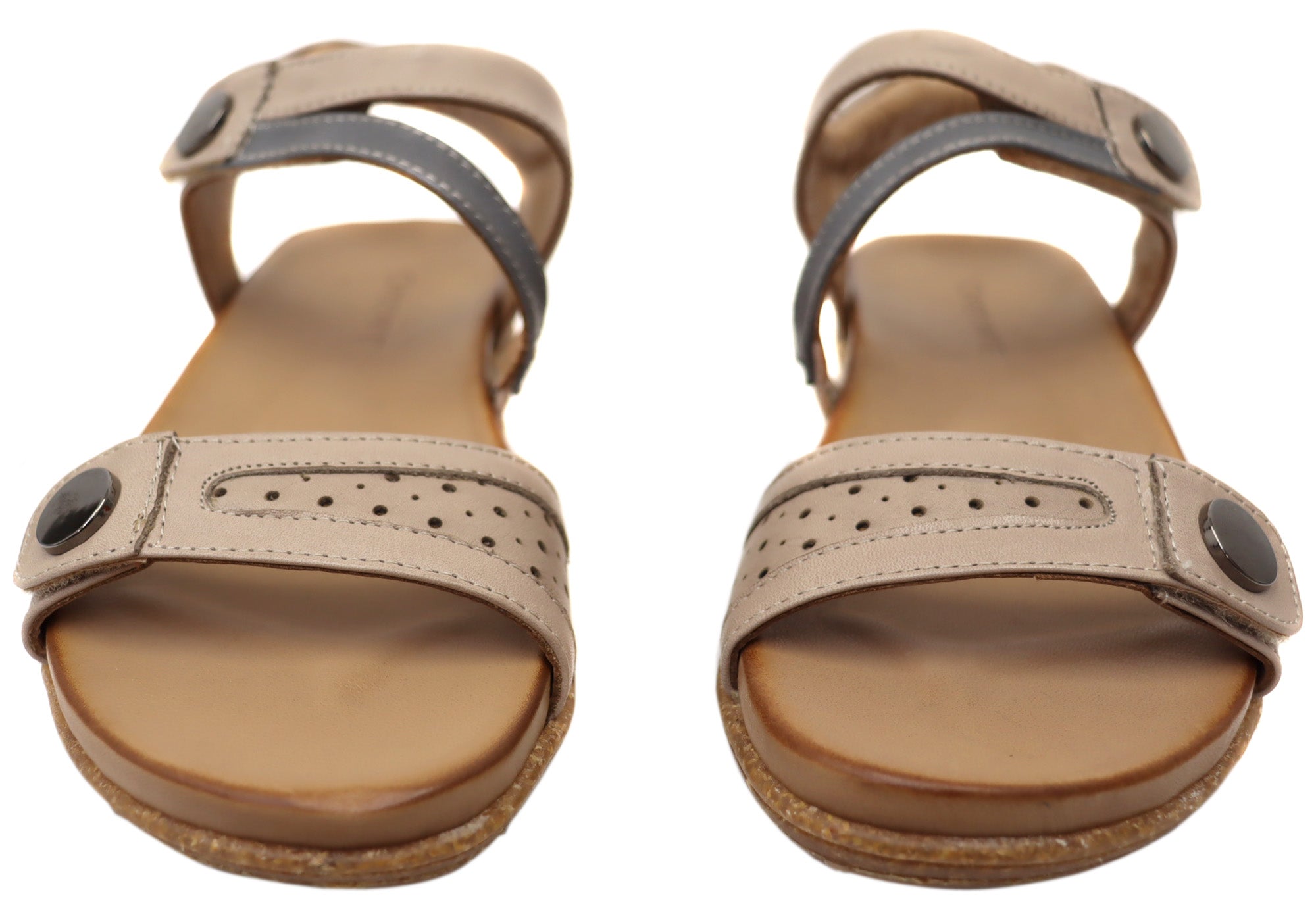 Orizonte Sorrento Women's Comfortable Leather Sandals - European Style Summer Casual Shoes for Beach, Vacation & Daily Wear