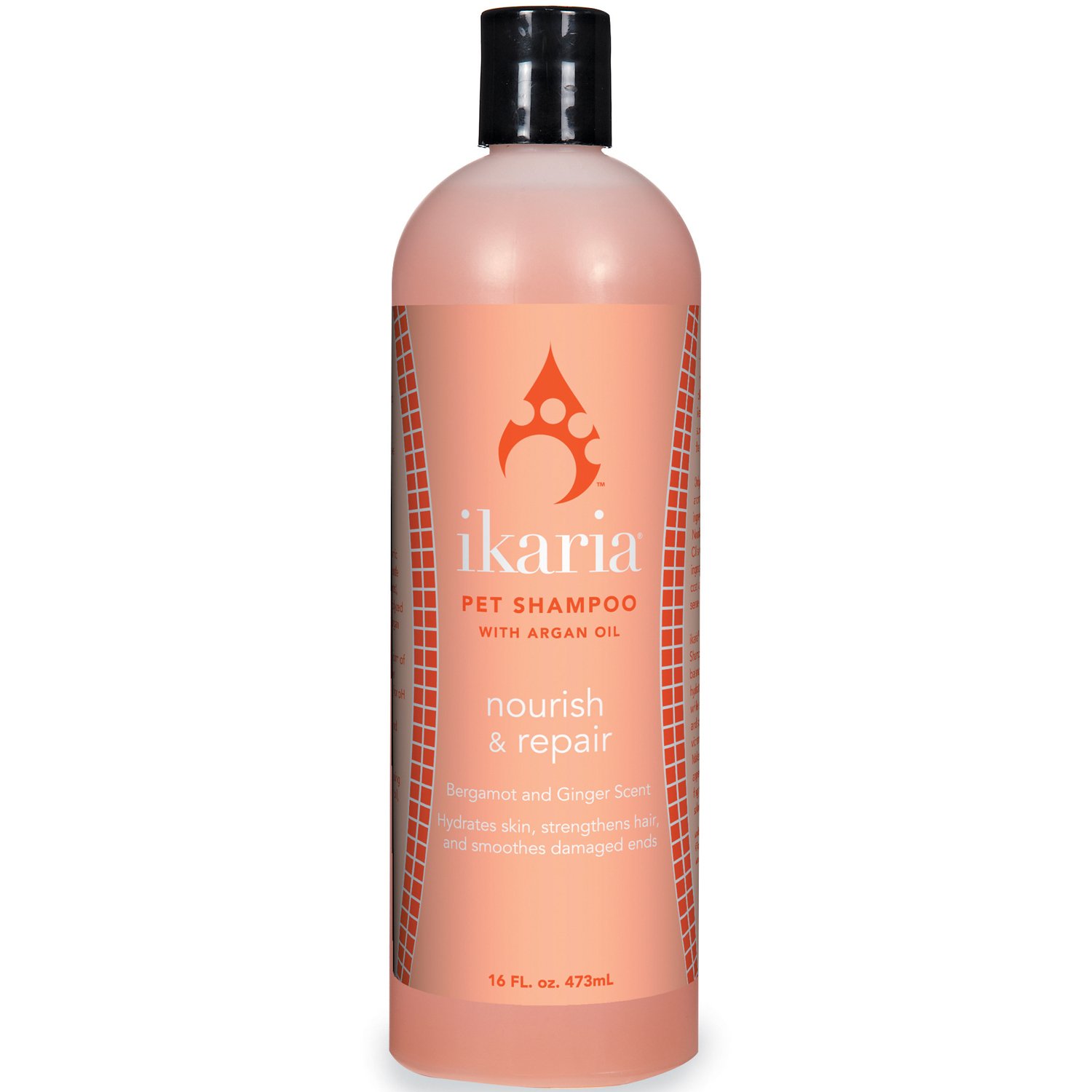Ikaria IK Nourish Repair Shampoo - 16 oz for Damaged Hair, Sulfate-Free & Paraben-Free - Deep Conditioning for Dry, Frizzy Hair - Perfect for Daily Use & Salon-Quality Results