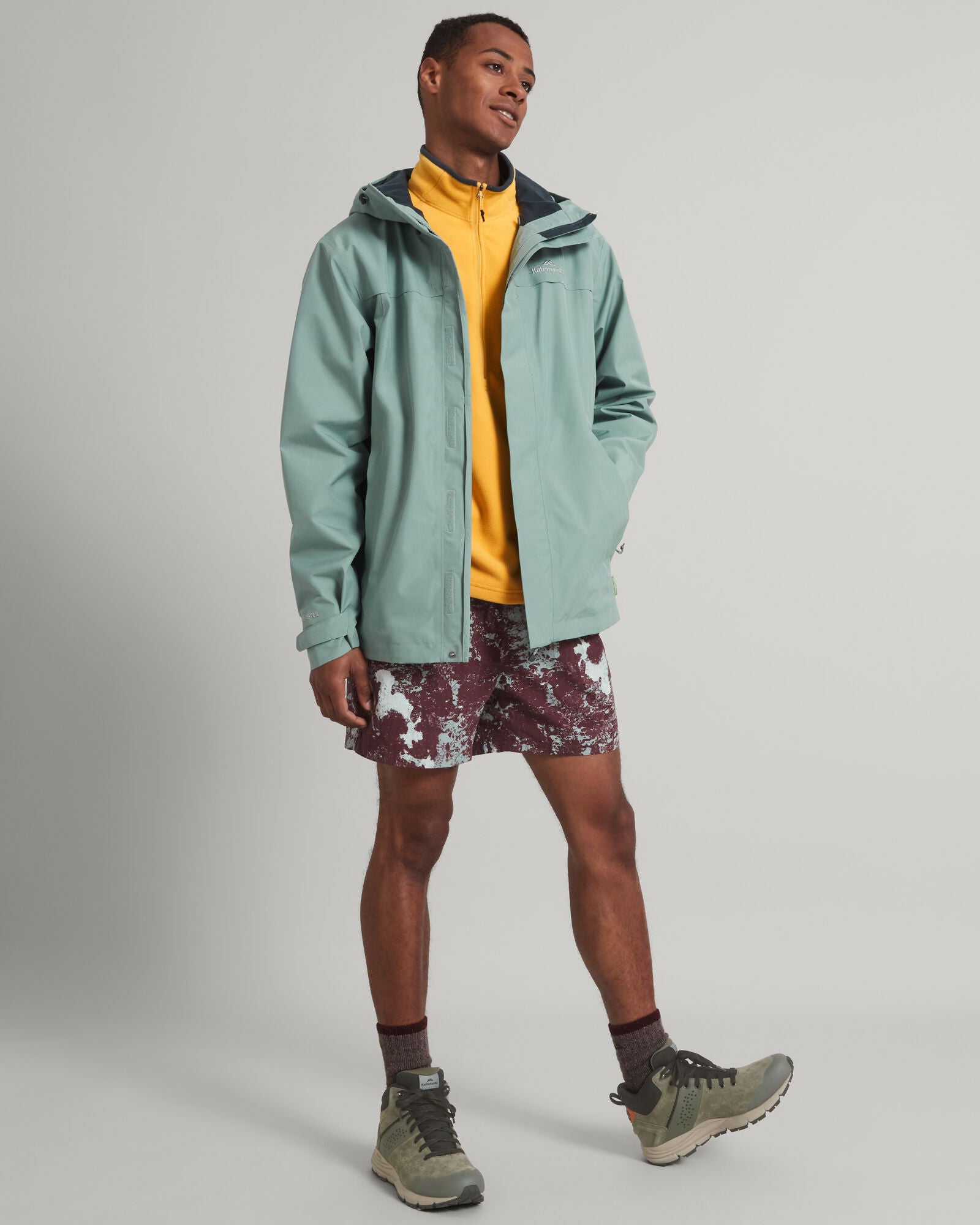 Men's Bealey GORE-TEX® Waterproof Rain Jacket - Lightweight Windproof Outdoor Coat for Hiking, Camping & Travel