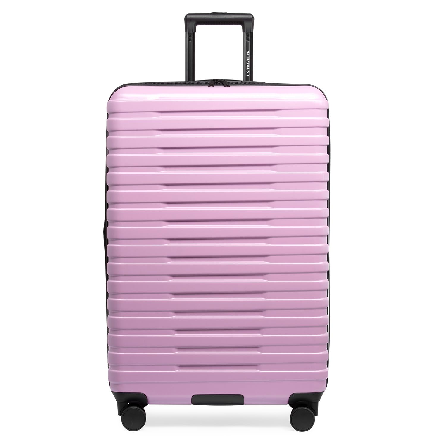 U.S. Traveler Boren 30-Inch Polycarbonate Hardside Spinner Luggage - Durable Checked Suitcase with 8 Wheels & Aluminum Handle (Lavender) - Perfect for International Travel, Business Trips & Family Vacations