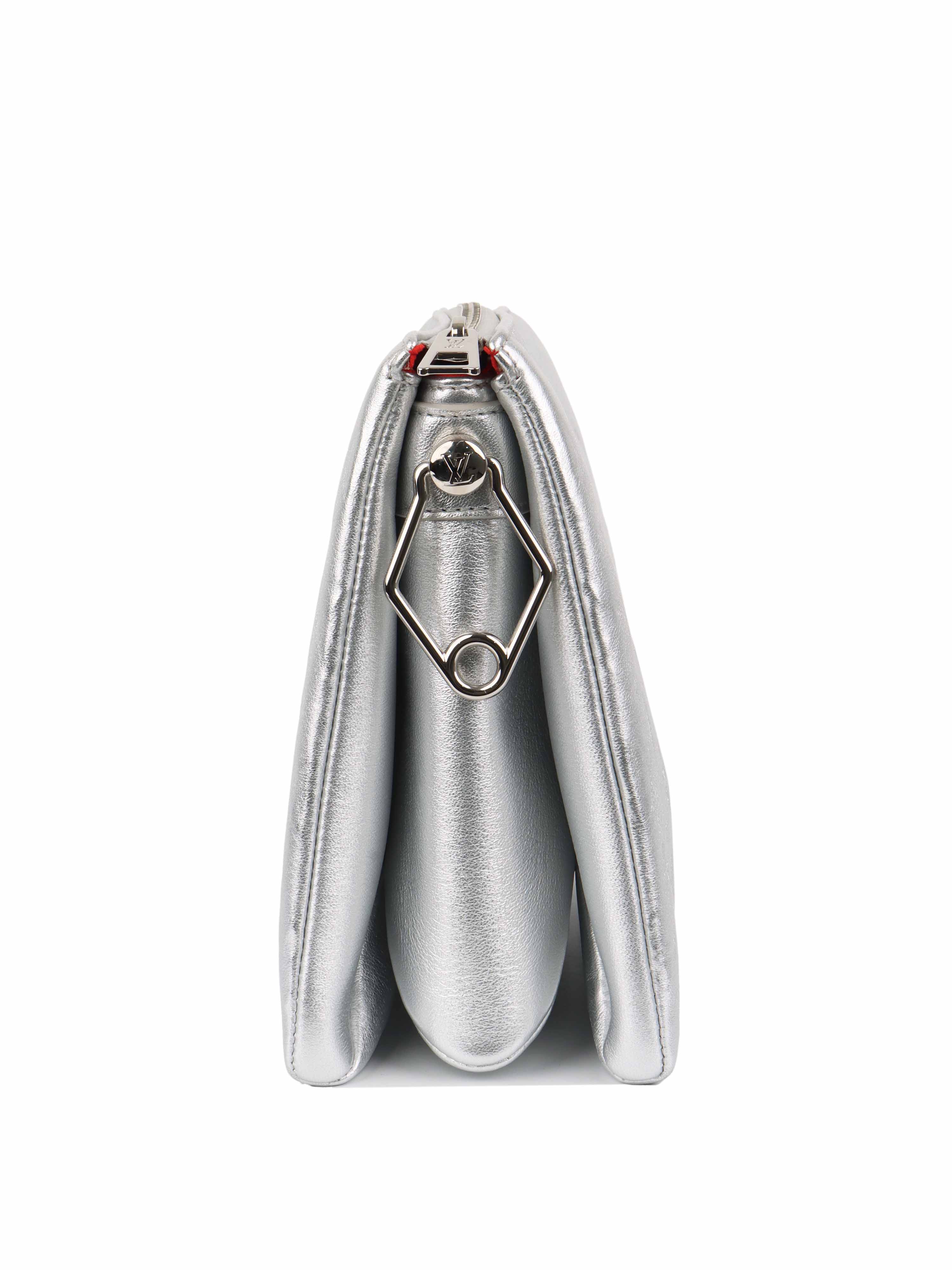 Authentic Louis Vuitton Coussin PM Bag in Silver - Luxury Designer Handbag for Women, Perfect for Evening Events & Daily Fashion Accessory