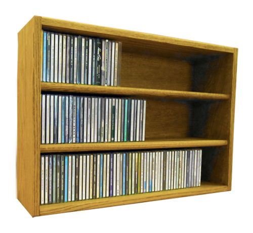 Unfinished Wood CD Storage Cabinet - The Wood Shed 303-2 - Organize & Display CDs, DVDs, or Media Collections - Perfect for Home, Office, or Entertainment Center Storage