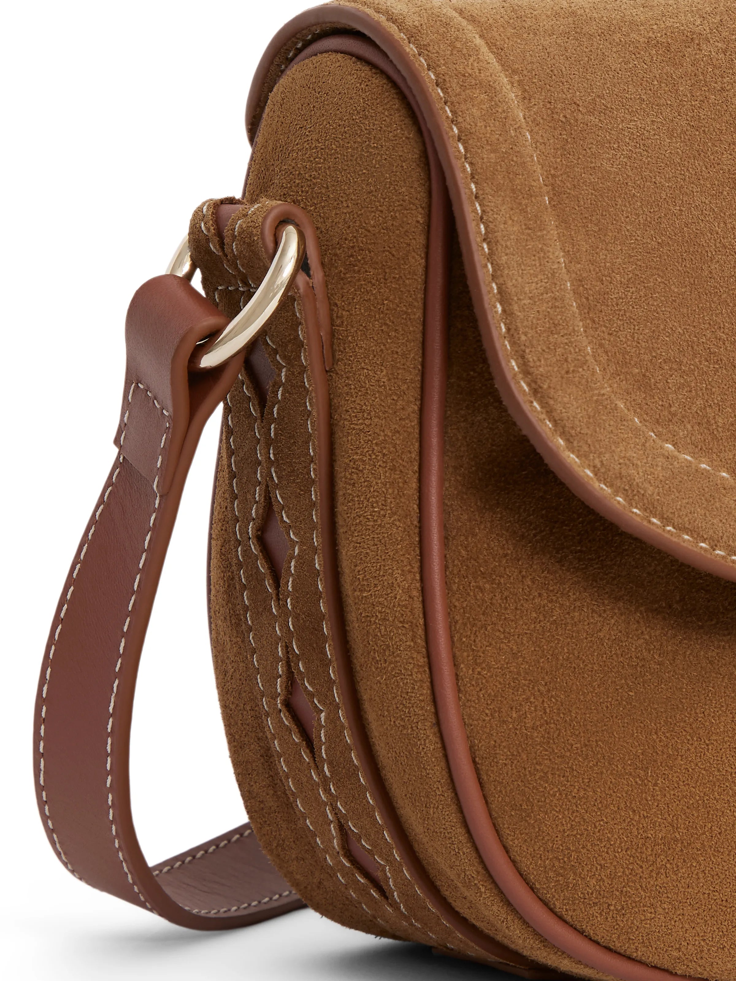 Premium Ohio Saddle Bag in Tan - Durable Leather Equestrian Accessory for Horse Riding, Trail Rides & Western Shows