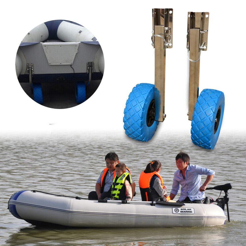 Stainless Steel Boat Transom Launching Wheel Dolly for Inflatable Boats, Dinghies & Yachts - 10