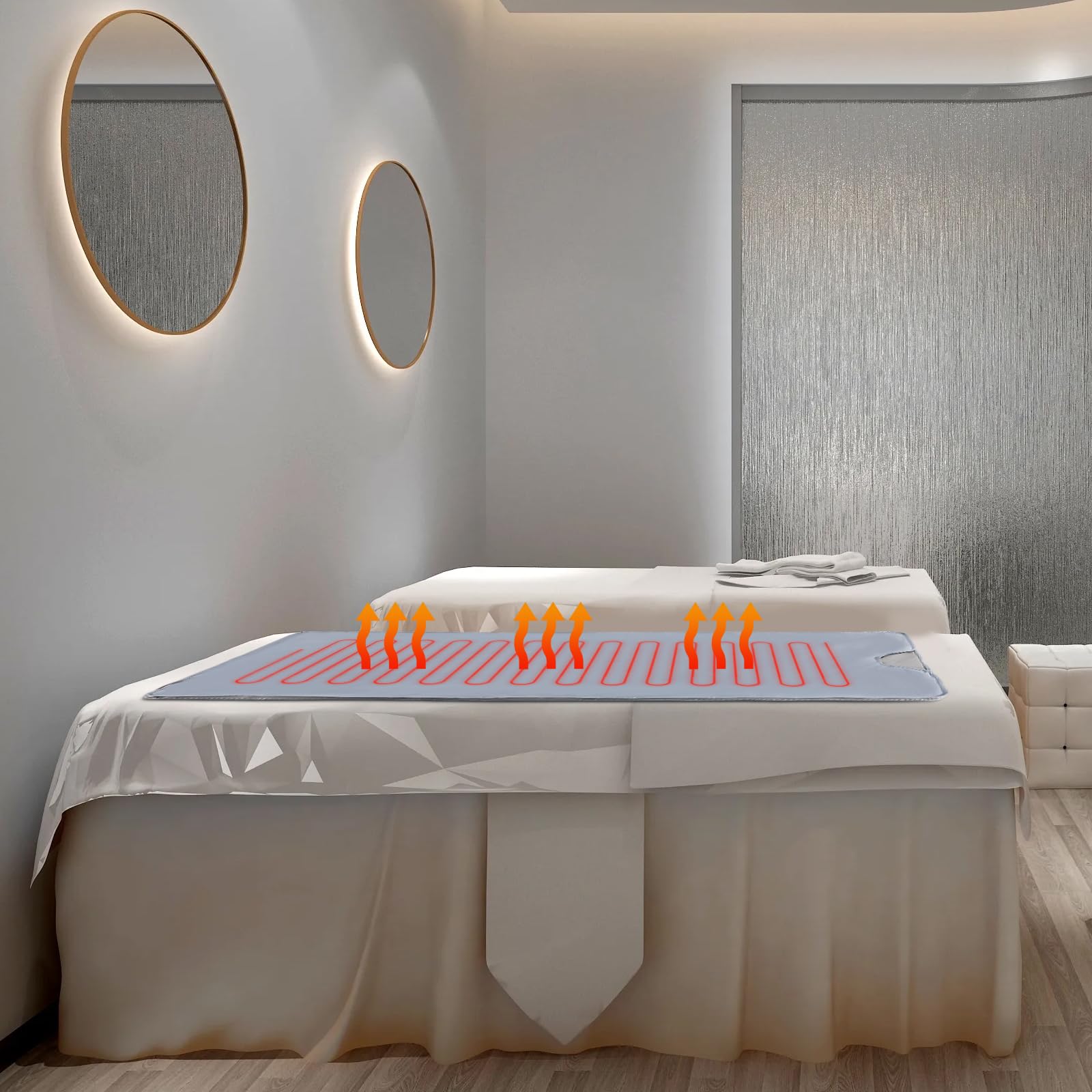 Premium Electric Sauna Blanket for Weight Loss & Heat Therapy - 2 Zone Heating Controller for Full Body Relaxation - Perfect for Home Spa, Detox & Recovery