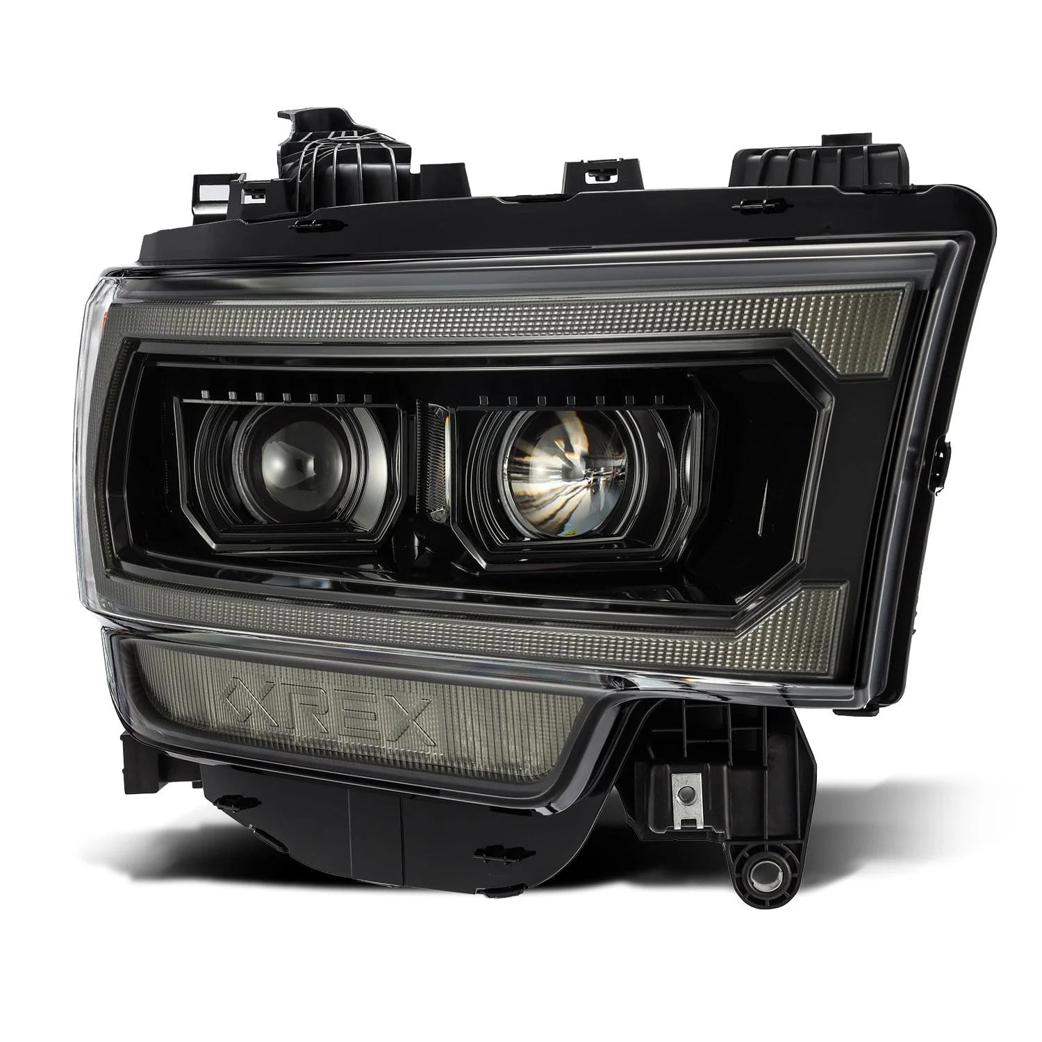 AlphaRex PRO Projector Headlights (Alpha Black) for Ram 2500 & 3500 (2019-2024) - High-Performance LED Headlights for Off-Road & Night Driving
