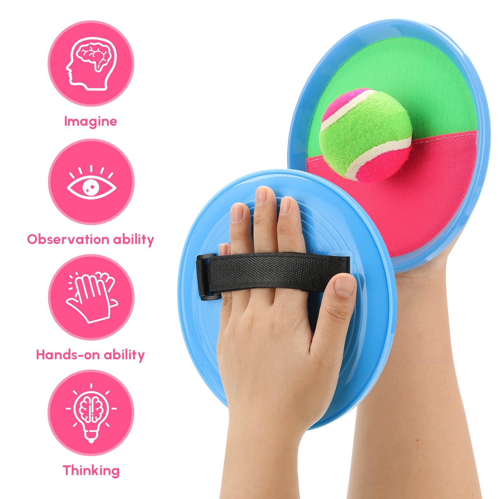 **Toss and Catch Ball Game Set for Kids Ages 4-8 - Outdoor & Beach Toys, Playground Balls, Summer Fun Activities - Perfect Christmas & Birthday Gifts for Boys and Girls**    *(Great for Backyard Play, Beach Trips, Park Games, and Family Bonding Time!)*