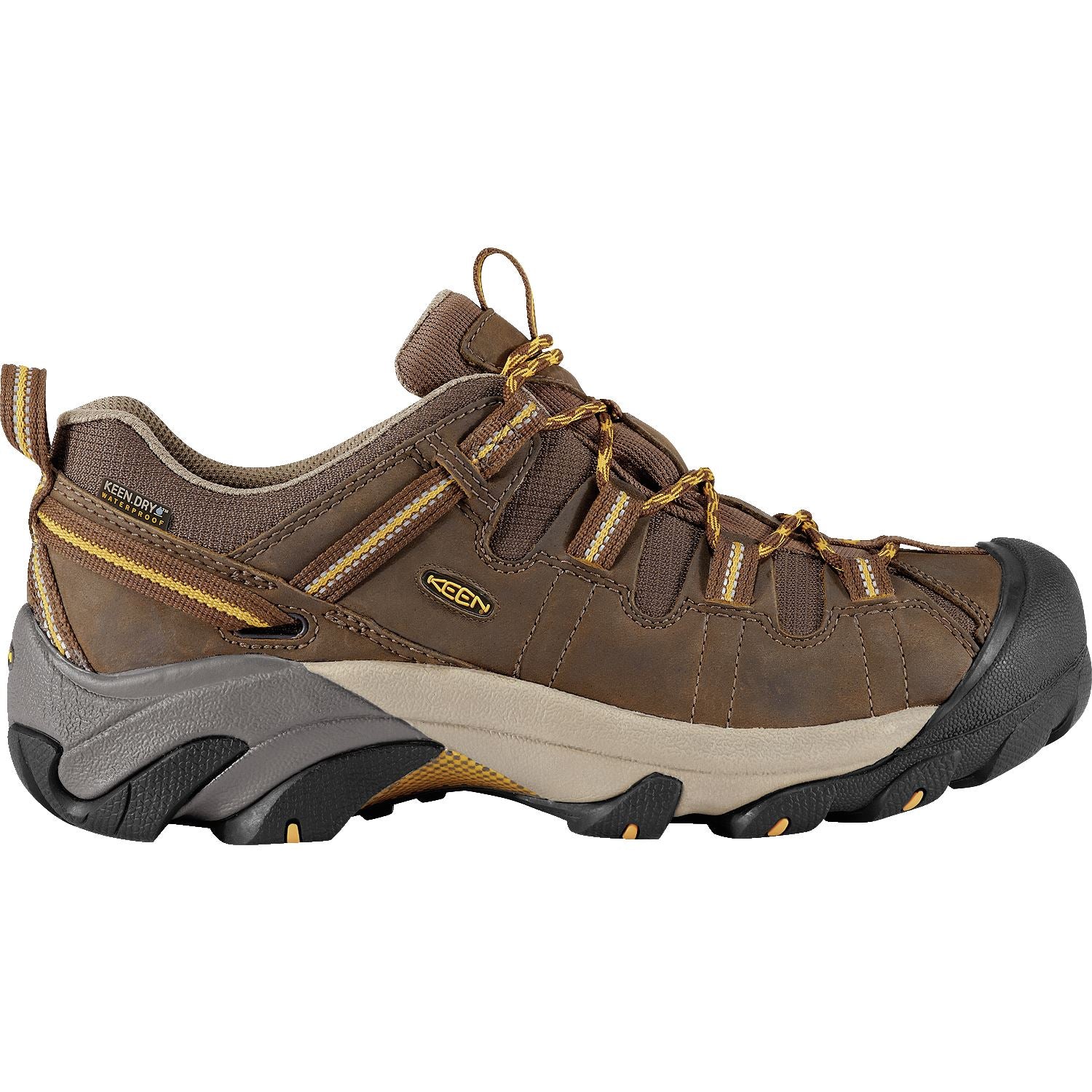 KEEN TARGHEE II Waterproof Hiking Boots for Men - Medium & Wide Width - Outdoor Trekking & Trail Walking Shoes