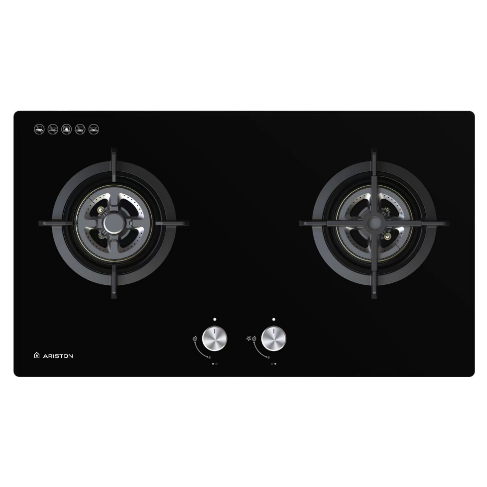 AGG2780 78CM 2 Burner Gas Hob Stove - Compact & Efficient Cooktop for Small Kitchens, RVs, Camping & Outdoor Cooking