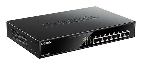 D-Link DGS-1008MP 8-Port Gigabit PoE+ Desktop Switch | 150W Power Budget | Plug-and-Play | Ideal for Home Office & Small Business Networks | Perfect for IP Cameras, VoIP Phones & Wireless Access Points