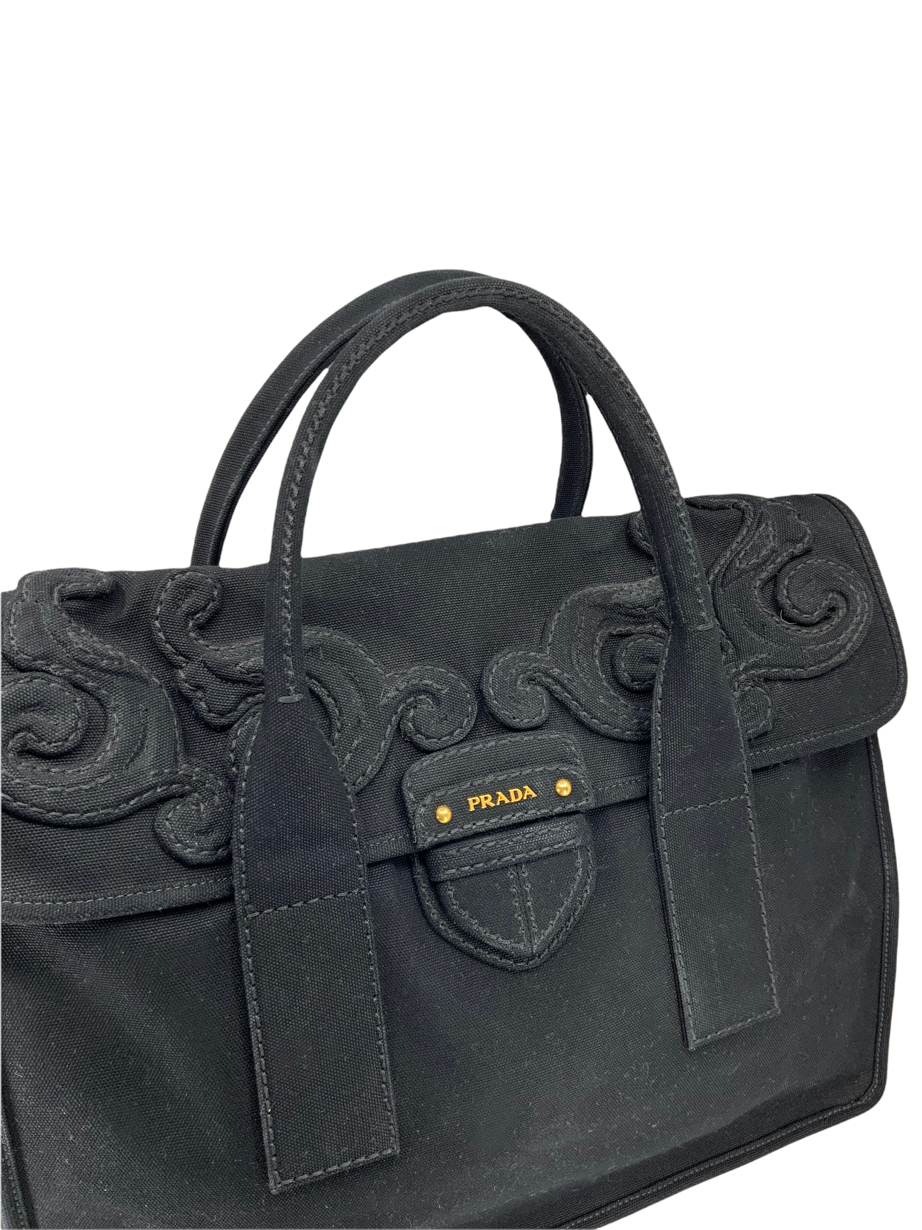 PRADA Canapa Pattina Large Shopping Tote Bag - Stylish & Spacious Leather Handbag for Women, Perfect for Work, Travel & Everyday Use