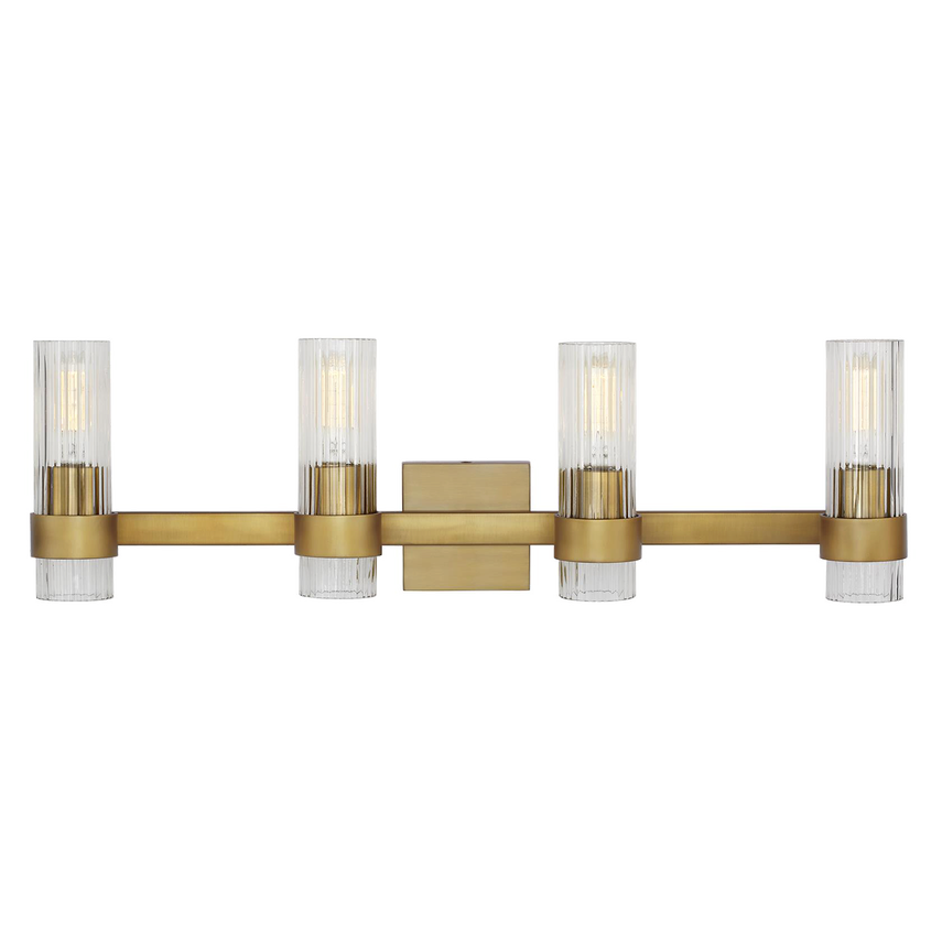Eleanor Fluted Vanity with Mirror - Modern Bathroom Vanity Set with Storage Drawers & Soft Closing Doors for Bedroom, Bathroom or Dressing Room