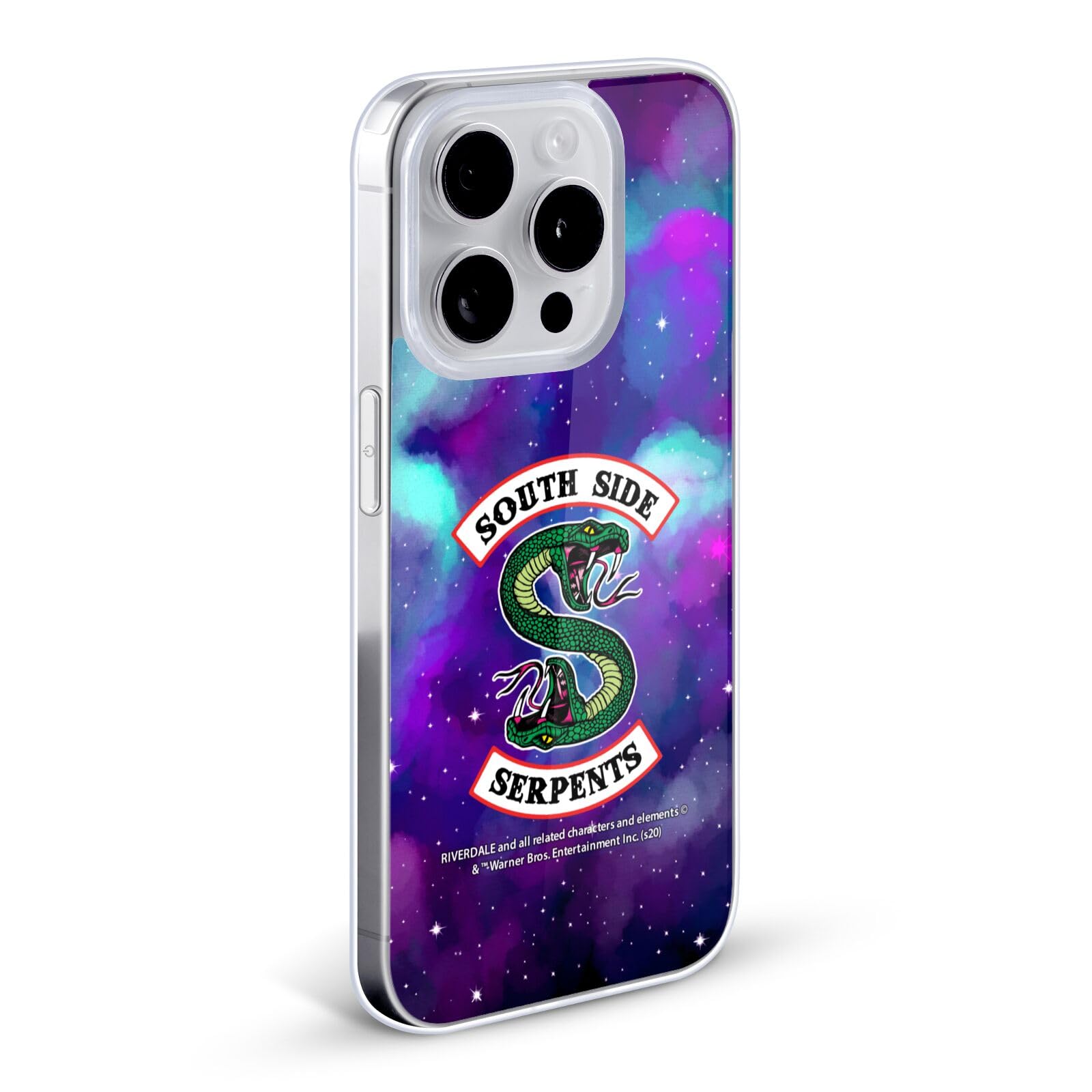 Officially Licensed Riverdale Nebula Logo South Side Serpents Soft Gel Case for iPhone 12/12 Pro - Durable Protective Phone Cover for Fans | Perfect for Daily Use, Travel & Showcasing Your Style