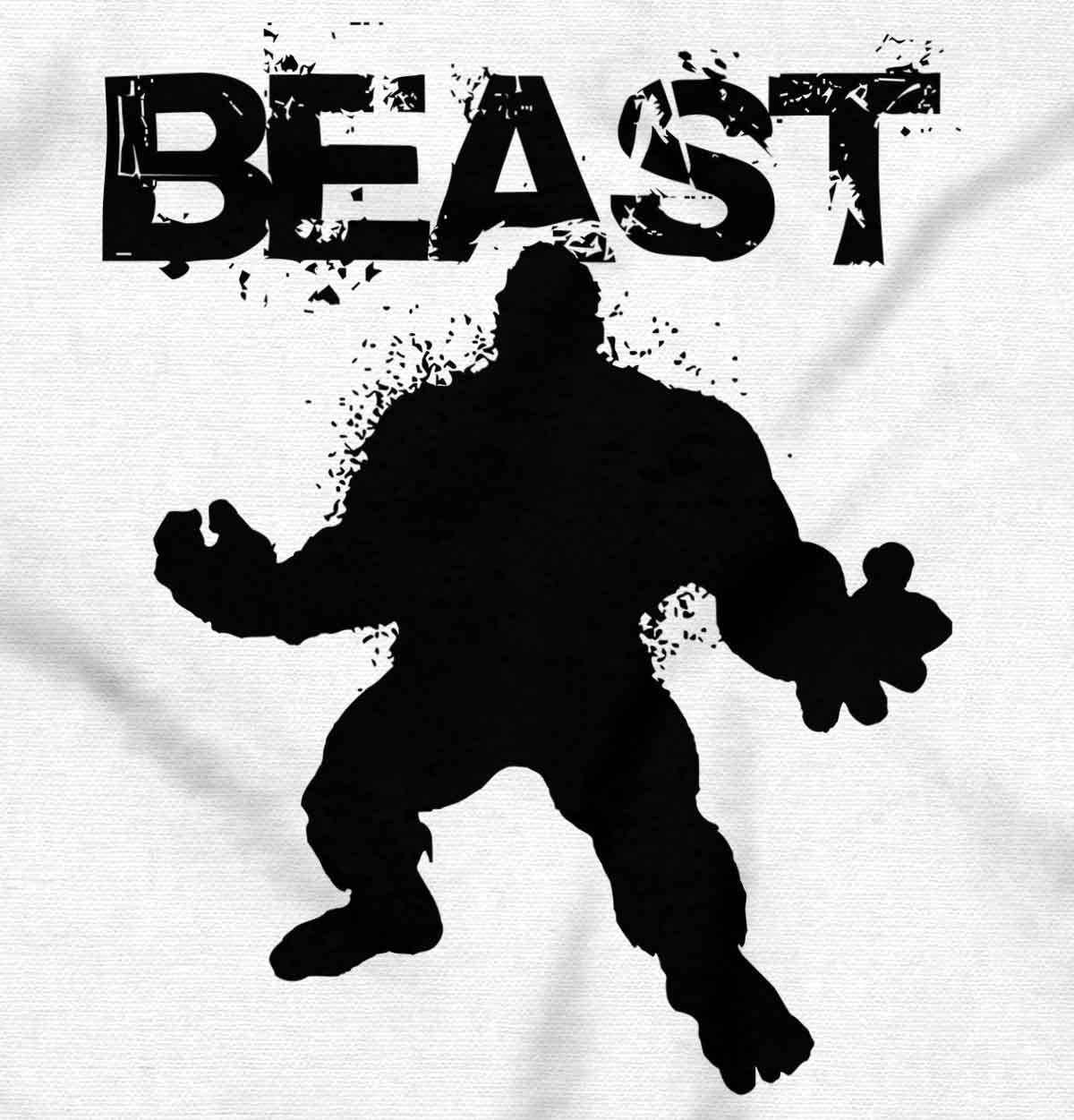 Brisco Brands Beast Gym Fitness Meathead Women's Graphic Tee - Junior Workout Tank Top for Gym, Running & Casual Wear