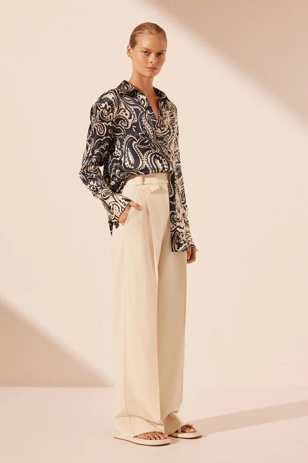Anthea Silk Relaxed Shirt for Women - Soft & Comfortable Casual Blouse - Perfect for Office, Travel & Everyday Wear
