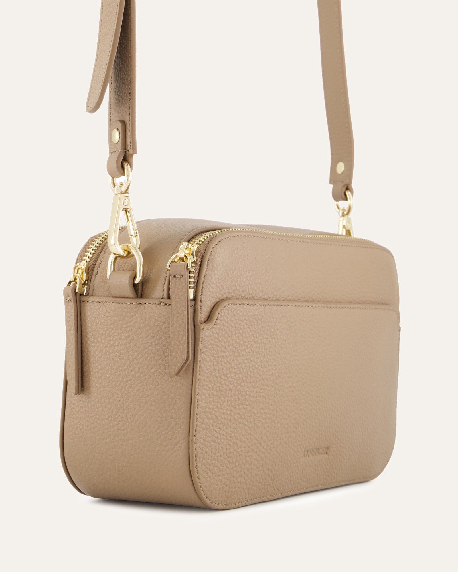 PHOEBE Crossbody Bag in Taupe - Genuine Leather Handbag for Women | Perfect for Everyday Use, Travel & Shopping