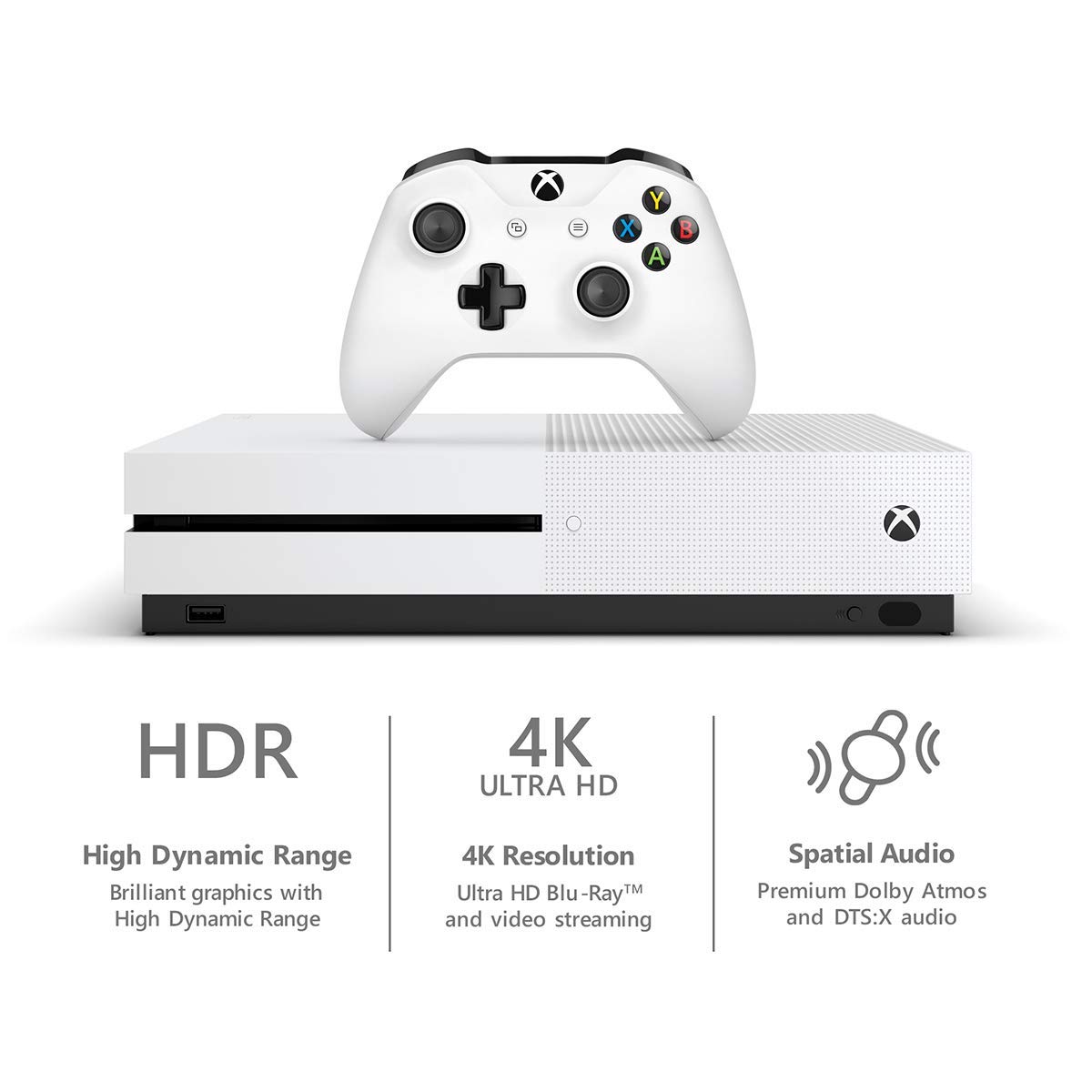 Xbox One S 1TB Console - Tom Clancy's The Division 2 Bundle (Renewed) | HD Gaming System with Wireless Controller | Perfect for Home Entertainment & Multiplayer Gaming