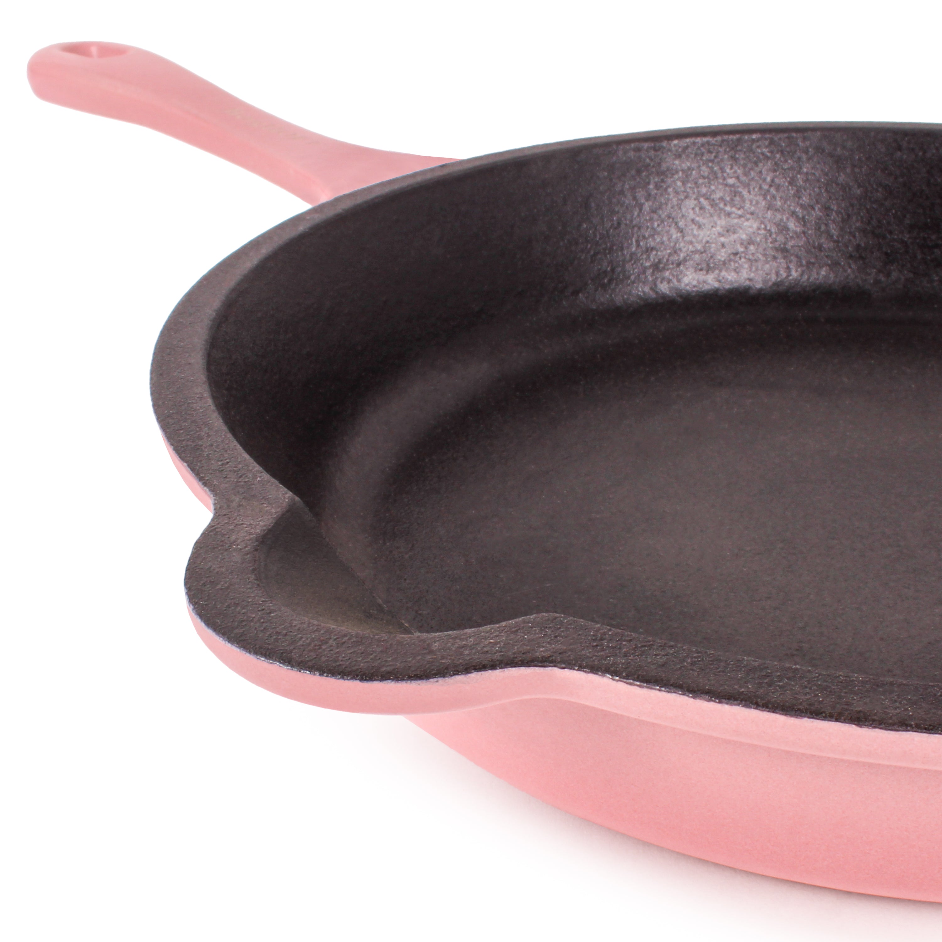 BergHOFF Neo 4-Piece Cast Iron Cookware Set - Pink Fry Pan, Grill Pan & Dutch Oven for Stovetop, Oven & Outdoor Cooking | Non-Stick & Even Heat Distribution | Perfect for Searing, Grilling, Baking & Camping