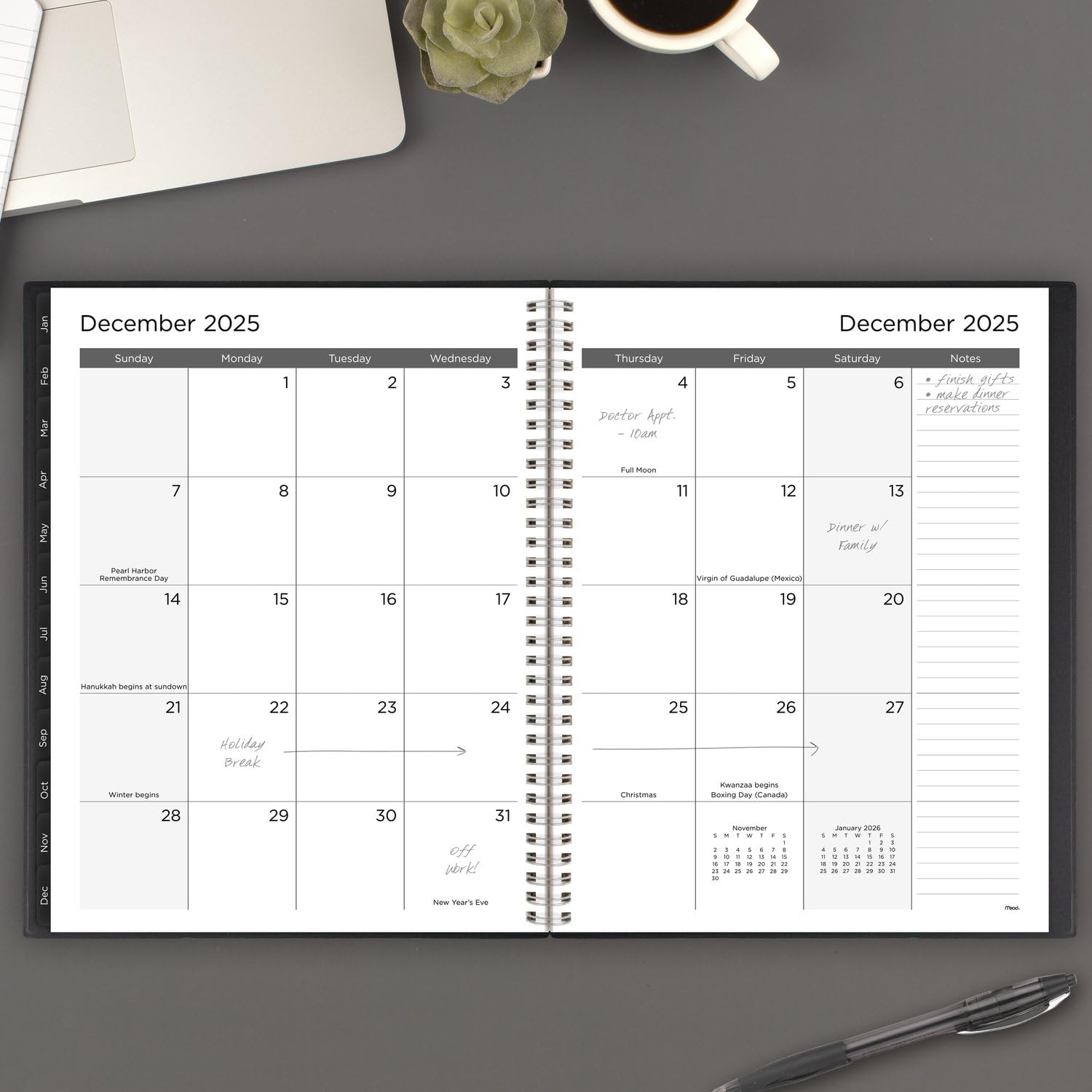 Mead 2025 Planner - Weekly & Monthly 15-Month Academic Calendar, 8.5