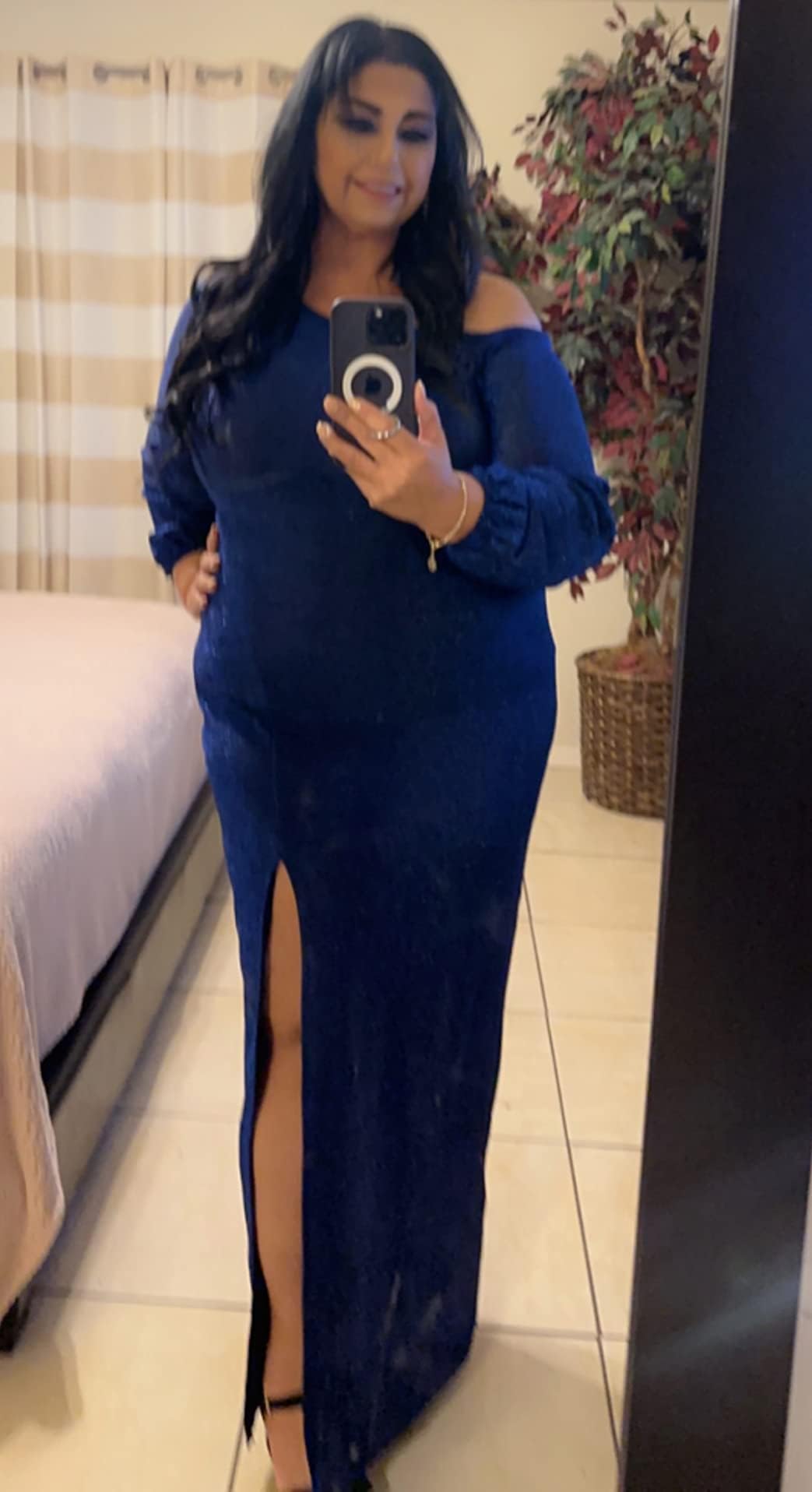 Elegant Off Shoulder Long Sleeve Bodycon Evening Dress for Women - Formal Party Gown, Wedding Guest Dress, Sexy Night Out Outfit | Perfect for Cocktail Parties, Galas, and Special Occasions