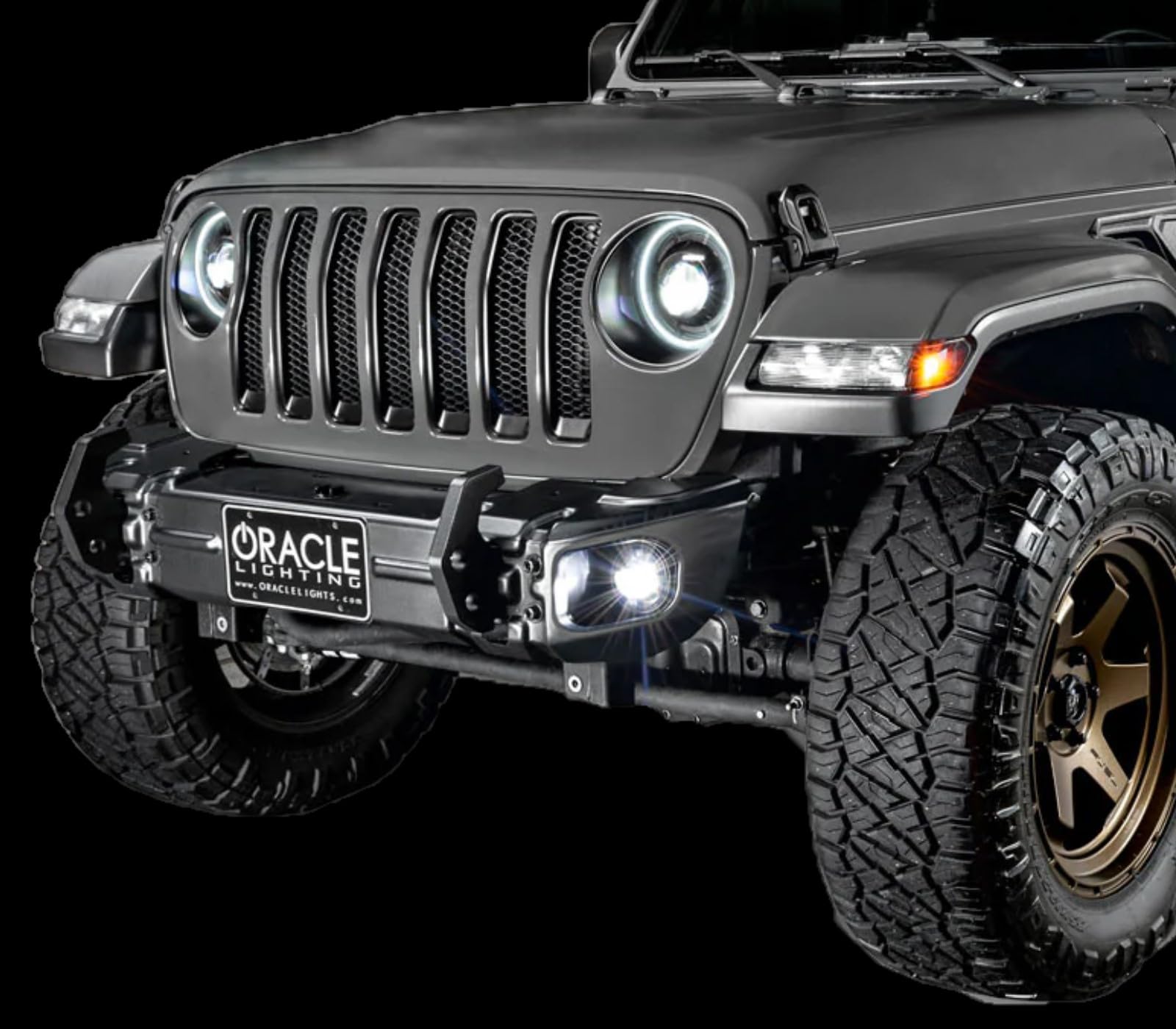 ORACLE Lighting 5846-504 Pair of 20W LED Fog Lights for 2007-2018 Jeep Wrangler JK - High Performance Waterproof Off-Road Lights - Durable Epoxy Sealed Design - Perfect for Night Driving & Off-Road Adventures