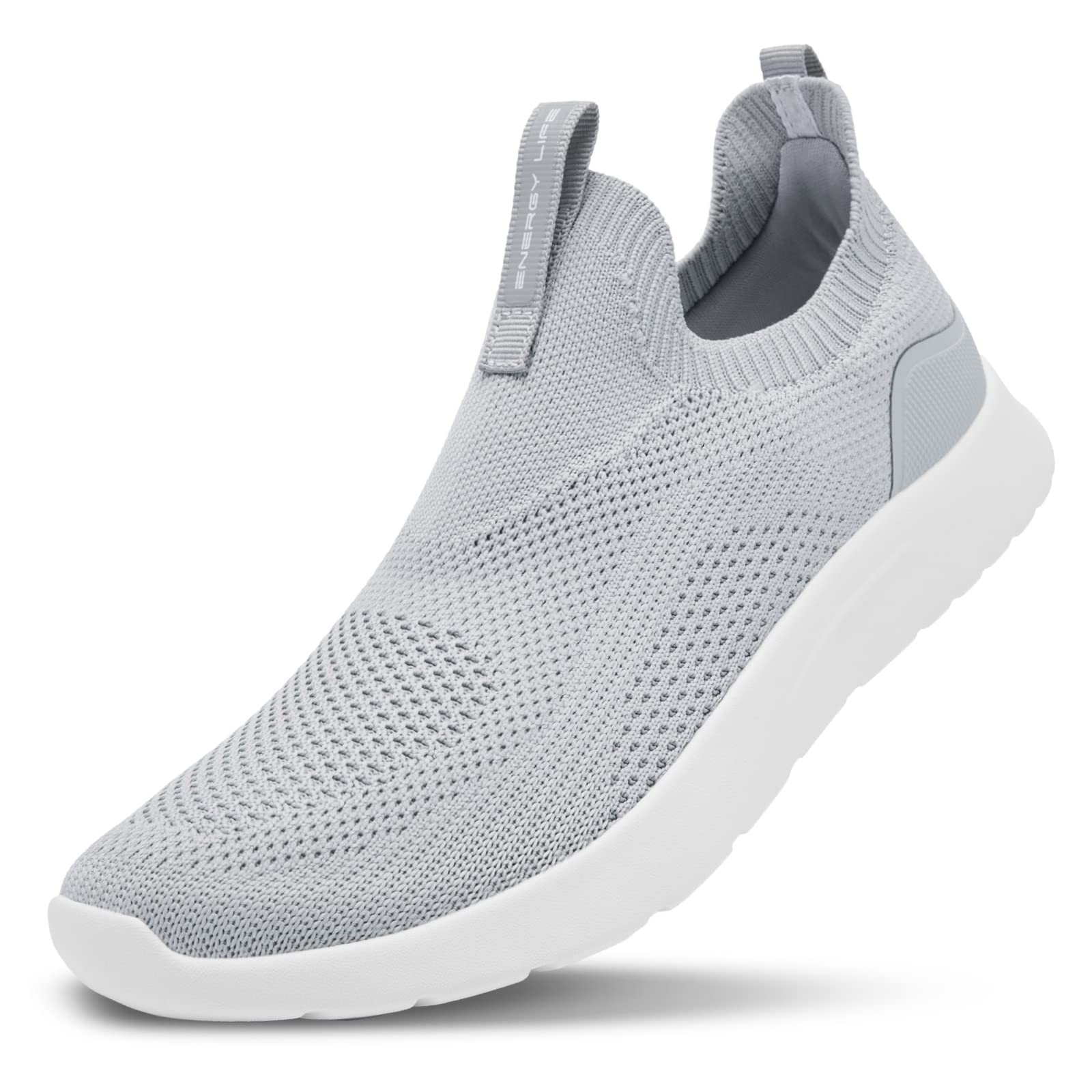 ALEADER Women's Slip On Energycloud Walking Shoes - Stretch Knit Sneakers for Women, Breathable Athletic Tennis Shoes for Walking, Running & Gym Workouts - Perfect for Casual Wear, Travel & Outdoor Activities