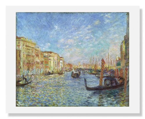 Pierre Auguste Renoir Grand Canal Venice Painting - Famous Impressionist Artwork for Home & Office Decor | Perfect for Living Room, Bedroom, or Gallery Wall Display