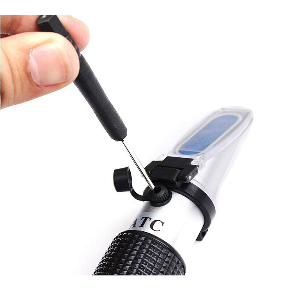 0-18% Brix Handheld Refractometer - Sugar Content Tester for Fruits, Juices, Wine & Honey | Portable Hydrometer for Home Brewing, Winemaking & Agriculture