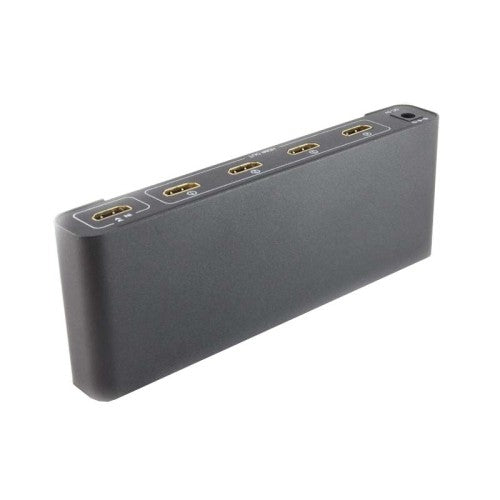 4K HDMI Splitter 1 in 4 Out - 4 Port HD Audio Video Mirror Screen Duplicator for Home Theater, Gaming & Multi-Monitor Setup