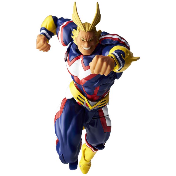 Amazing Yamaguchi Revoltech All Might Action Figure - My Hero Academia Anime Collectible for Display & Play
