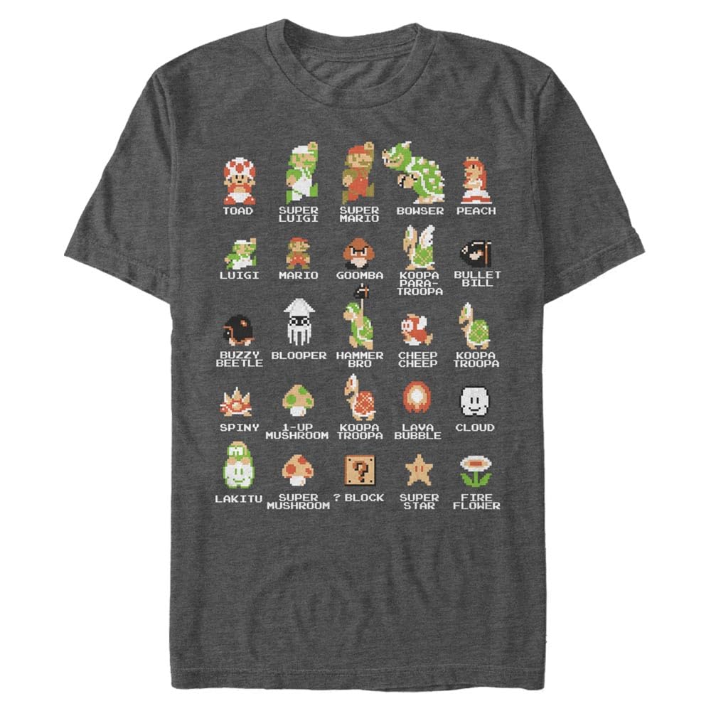Nintendo Men's T-Shirt - Official Licensed Gaming Tee for Casual Wear & Video Game Fans - Perfect for Gaming Events, Cosplay & Everyday Outfits
