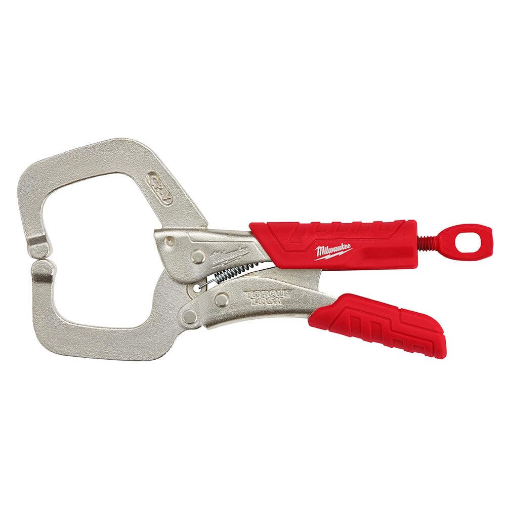 Milwaukee 48-22-3632 6-Inch Locking Clamps with Regular Grip - Heavy Duty Clamps for Woodworking, Metalworking, and DIY Projects