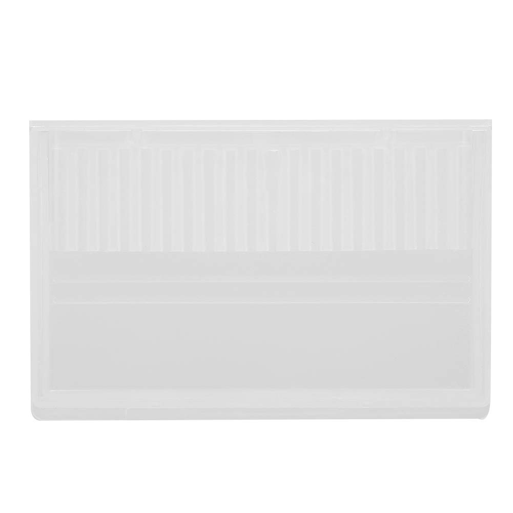 GOTOTOP 20 Slots Transparent Nail Drill Bit Storage Box - Nail File Organizer Case for Professional & Home Manicure Tools - Perfect for Salon Display, Travel & DIY Nail Art Storage