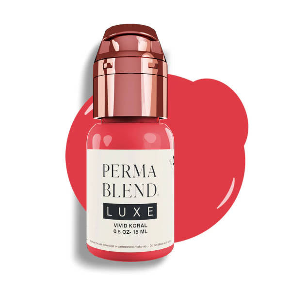 Perma Blend Luxe Vivid Koral Pigment - Professional Tattoo Ink for Vibrant Body Art - Perfect for Tattoo Artists and Permanent Makeup